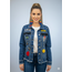 Corazon Partido JACKET - HAND-PAINTED DENIM JACKET - H Blue Large