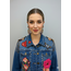 Corazon Partido JACKET - HAND-PAINTED DENIM JACKET - H Blue Large