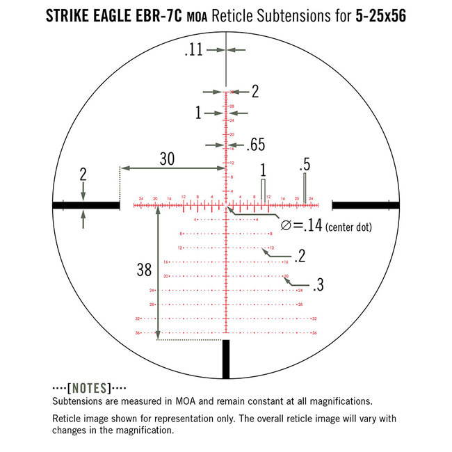 Télescope Vortex Strike Eagle Ffp Ebr-7C 5-25X56mm