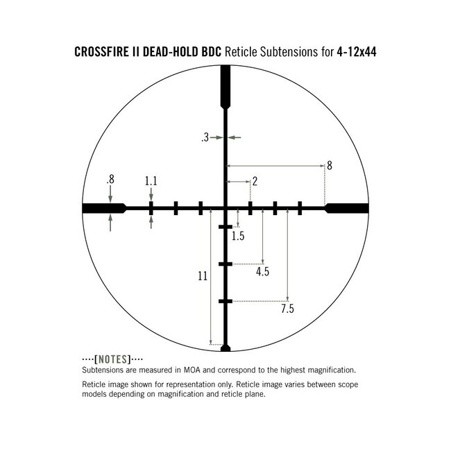 Vortex Crossfire II Bdc Riflescope 4-12X44mm