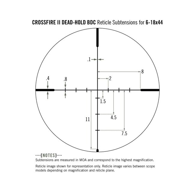 Télescope Vortex Crossfire II Bdc 6-18X44mm