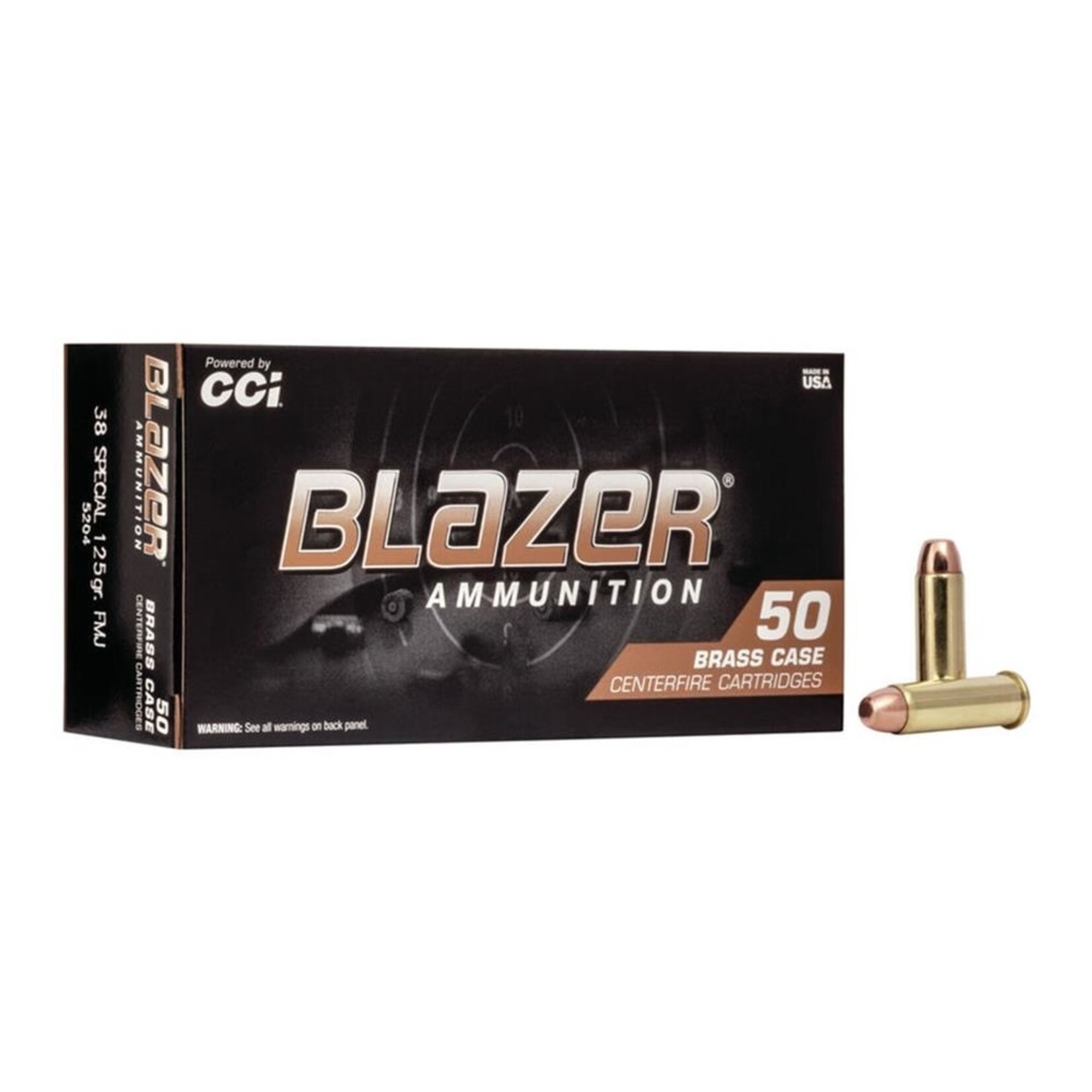 BLAZER Munitions Cci Blazer Brass Fmj Cal.38 Special 125Gr
