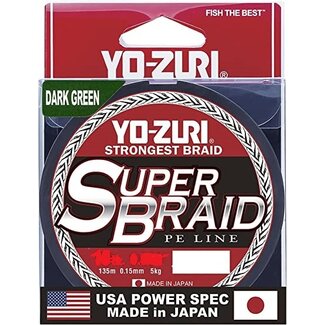 YO-ZURI Yo-Zuri Superbraid Line Green 150 Yards