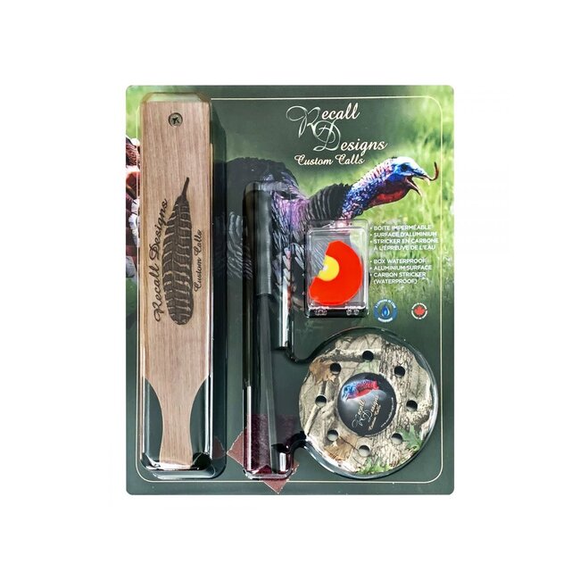Recall Designs Waterproof Turkey Call Set