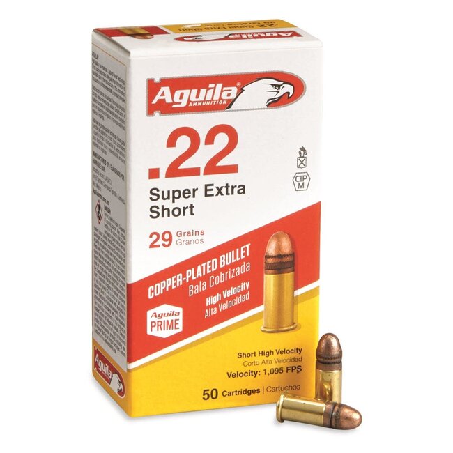 Aguila Super Extra Ammunition .22 Short 29Gr