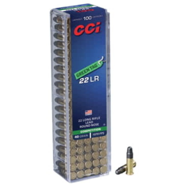 Munitions Cci Green Tag Cal.22Lr 40Gr