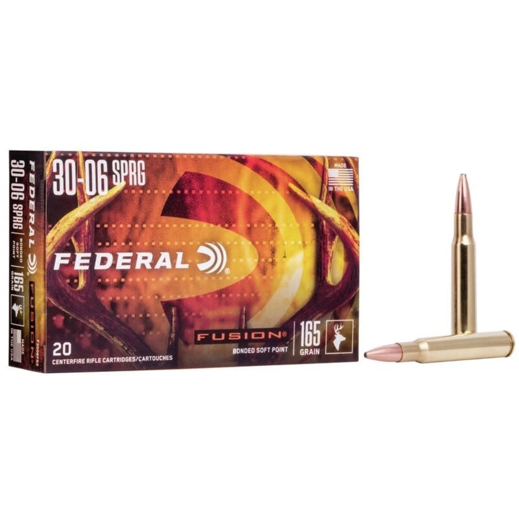 FEDERAL Munitions Federal Fusion Cal.30-06Sprg 165 Gr