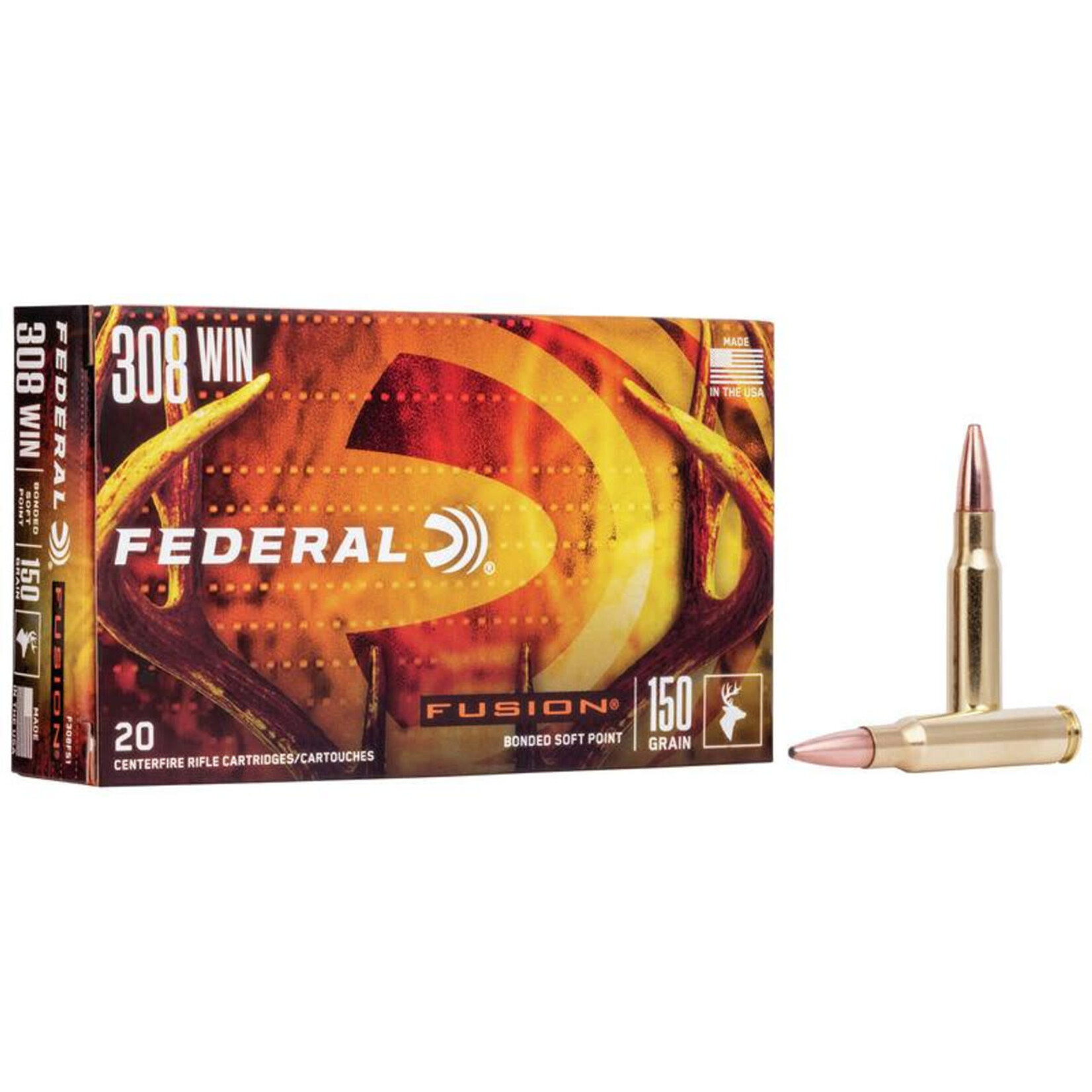 FEDERAL Munitions Federal Fusion Cal.308Win 150Gr