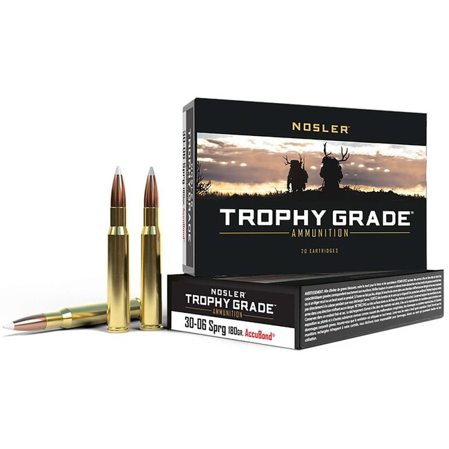 Nosler Trophy Grade Ammunition .30-06 Sprg 180Gr Accubond