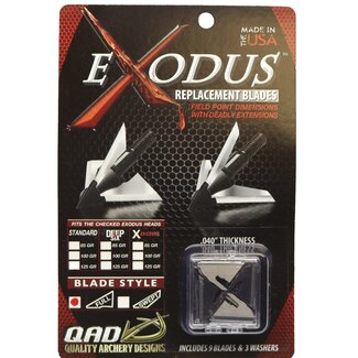 QUALITY ARCHERY DESIGN Exodus X-Bow Full Blade Replacement Broadhead  100Gr
