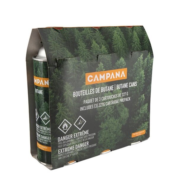Butane Campana 3 Bouteilles/Pqt 227G