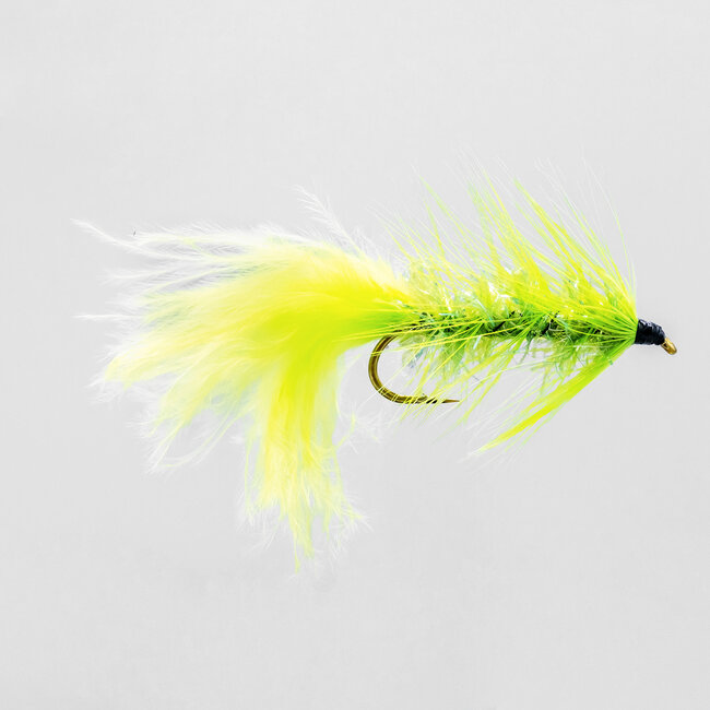 Neptune Crystal Bugger Streamer Chartreuse Hook #8