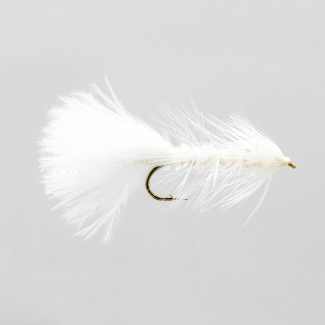 Mouche Neptune Bugger White Crystal Hameçon #10