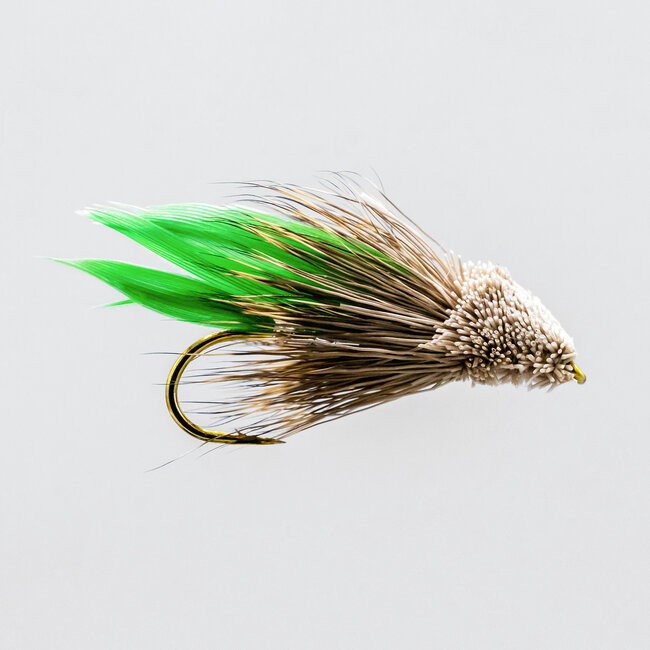 Neptune Muddler Fly Green Hook #8