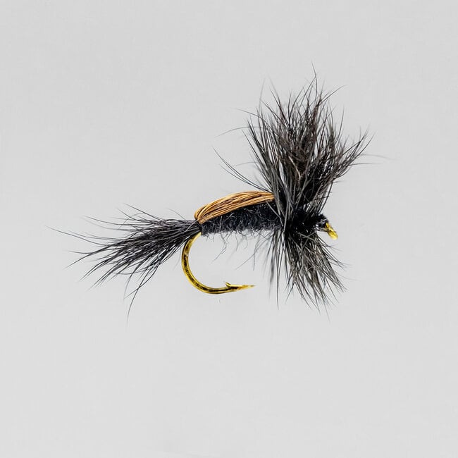 Mouche Sèche Neptune Black Humpy Hameçon #12