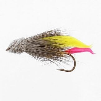 ETIC Etic Muddler Fly Yellow Red Tail Hook #10