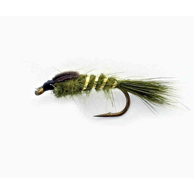 Etic Nymph Fly Hare's Hear Olive Hook #10