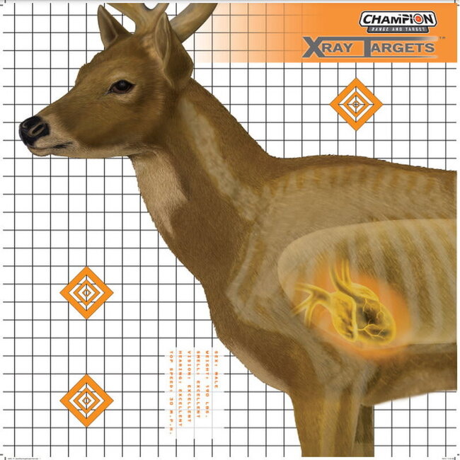 Champion X-Ray Deer Paper Target 6/Pkg