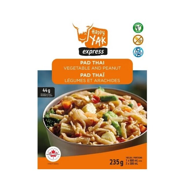 Pad Thaï Happy Yak Aux Légumes Et Arachides 220G