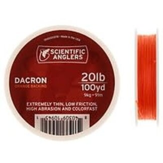 SCIENTIFIC ANGLERS Fil De Réserve Sa Dacron 20Lb 100 Verges Rouge