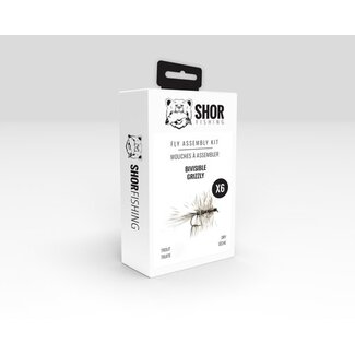 SHOR FISHING Shor Fishing Bivisible Grizzly Fly Assembly Kit
