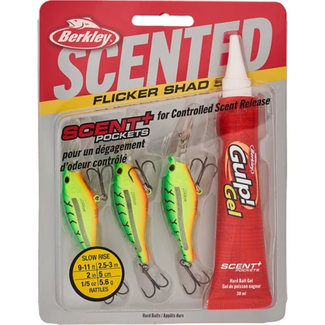 BERKLEY Berkley Scented Flicker Shad 3'' 3/Pqt