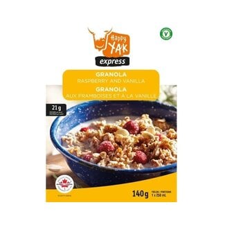 HAPPY YAK Happy Yak Raspberry And Vanilla Granola 140G