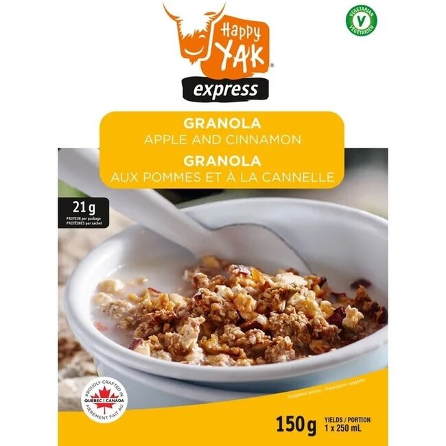 Happy Yak Apple And Cinnamon Granola 150G