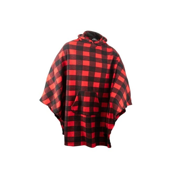 Pronature Checkered Fleece Poncho "The Camp"