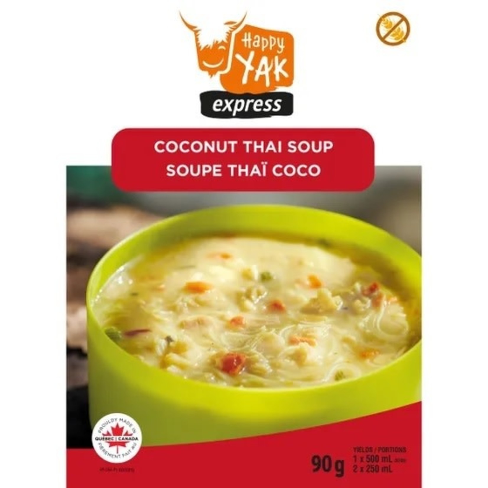 HAPPY YAK Soupe Thaï Coco Happy Yak 90G