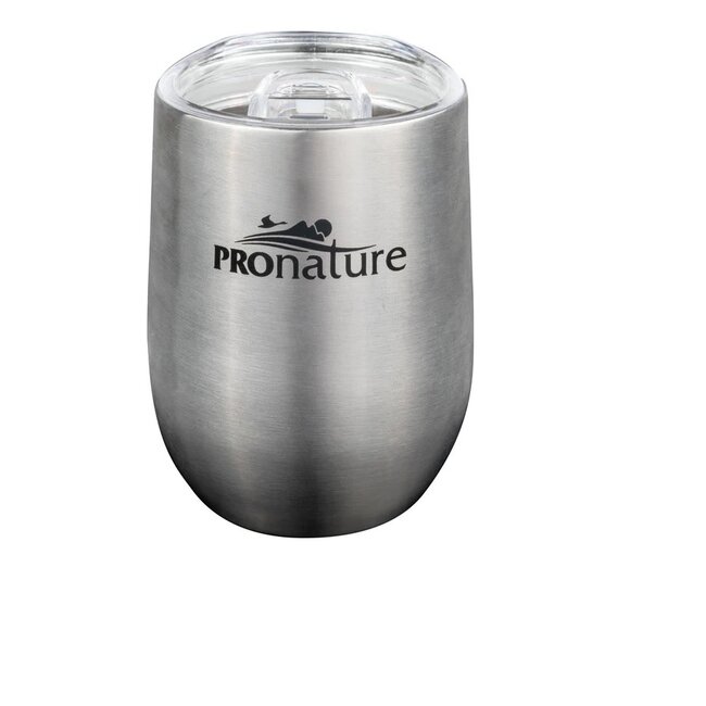 Verre À Vin Isotherme Pronature Argent 355Ml