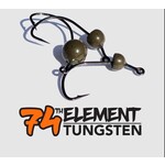74TH ELEMENT Tête De Jig 74Th Element Wacky Rig Green Pumpkin 2/Pqt