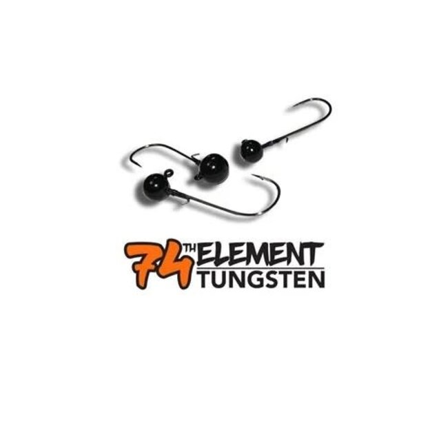 Tête De Jig 74Th Element Wolly Rig Noir 2/Pqt