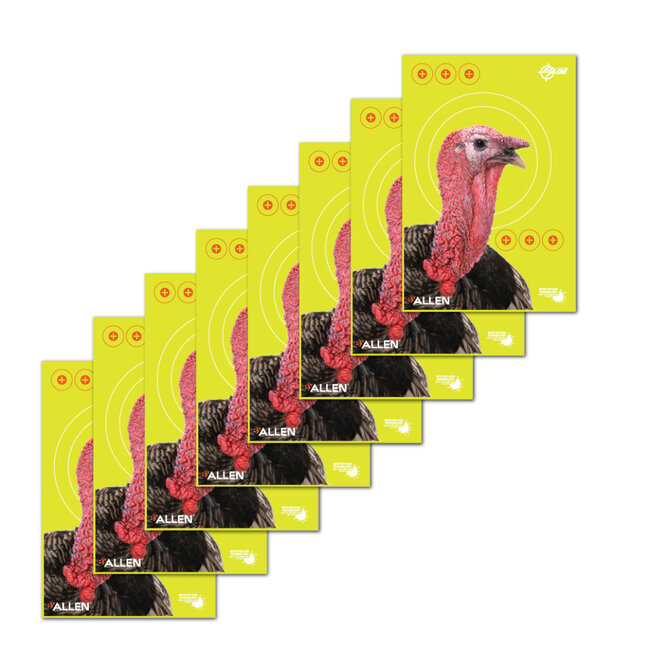 Allen Ez-Aim Non-Adhesive Splash Turkey Paper Targets 8/Pkg