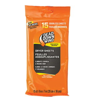 DEAD DOWN WIND Dead Down Wind Unscented Fabric Softener Sheets 15/Pkg