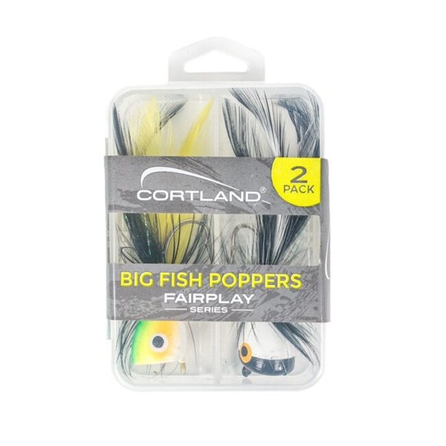 Mouche Cortland Big Fish Poppers 2/Pqts