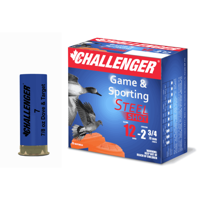 Challenger Steel Shot Ammunition Cal.12 2-3/4 #7 7/8Oz