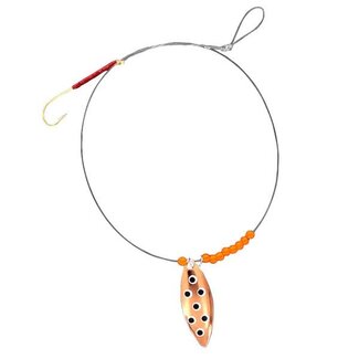 ETIC Etic Bob-It Willow  Leaf Spinner #6 Copper/Black Dots