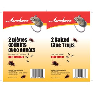 AEROKURE Pièges Collant Souris Et Insectes 2/Pqt