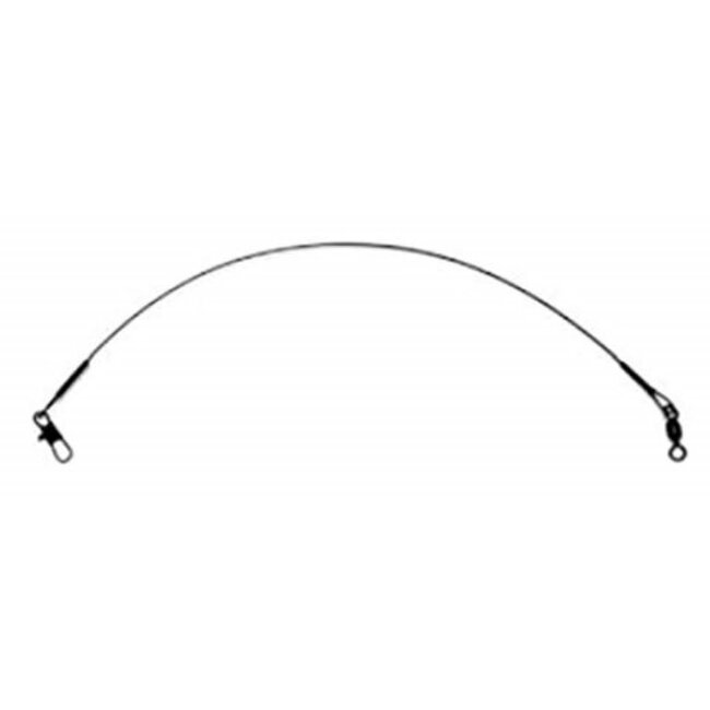 Avançon Eagle Claw En Acier 18'' 45Lbs Black Coated 3/Pqt