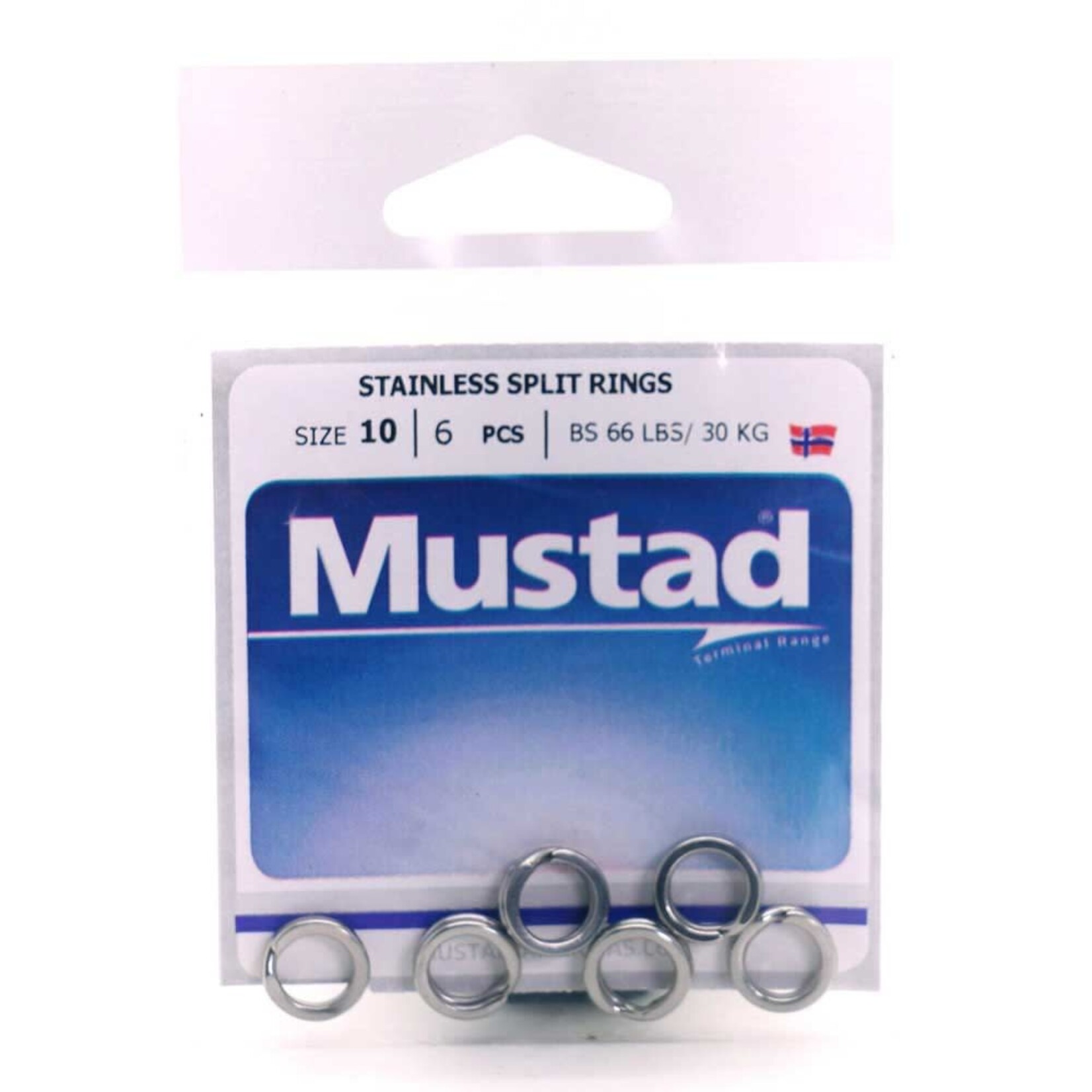 MUSTAD Anneaux Mustad Split Rings Stainless #10 6/Pqt
