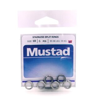 MUSTAD Mustad Split Rings Stainless #12 6/Pkg