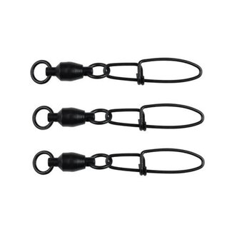BERKLEY Émérillons Berkley Cross-Lok Snap/Swivel #3 Black 3/Pqt