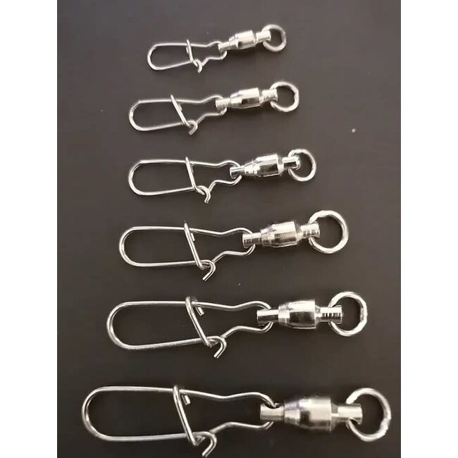 Rainbow Swivel Ball Bearing No4 Silver 5/Pkg