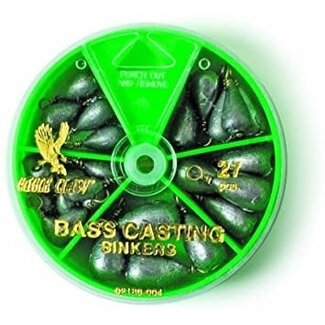 EAGLE CLAW Eagle Claw Bass Casting Sinker Assortment 27/Pkg