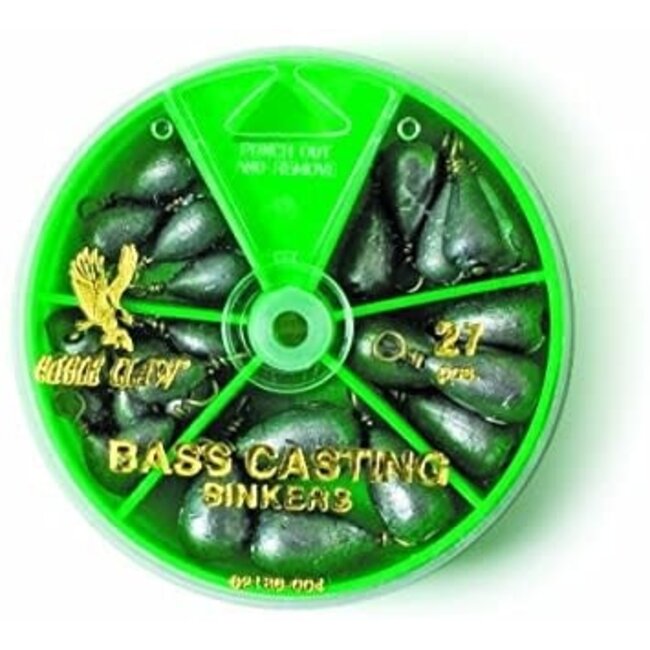 Eagle Claw Bass Casting Sinker Assortment 27/Pkg