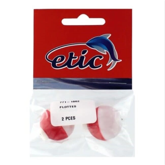 Flotteur Etic Rouge/Blanc 2/Pqt