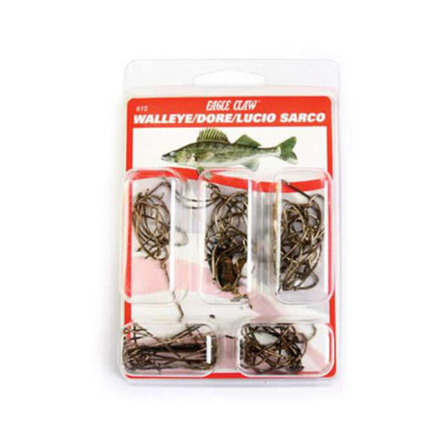 Eagle Claw Walleye Hook Assortment 80/Pkg