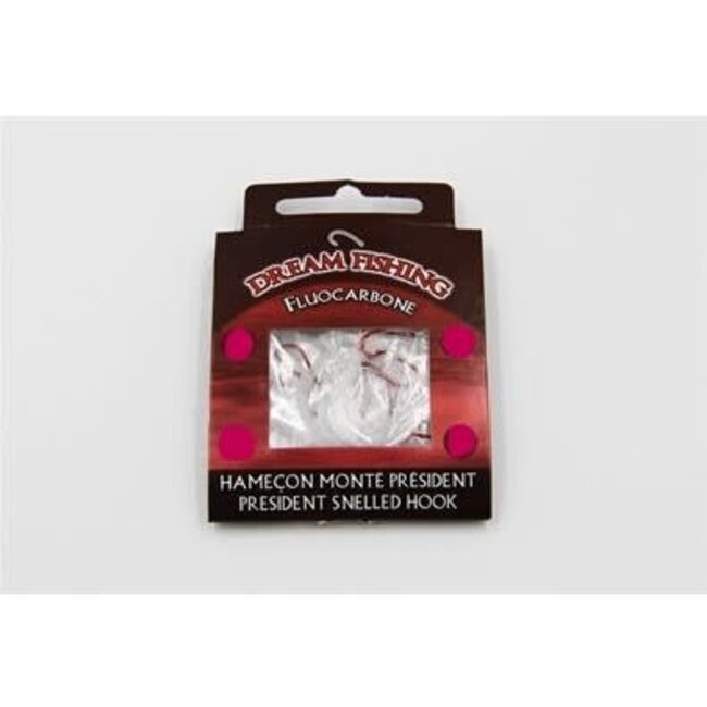 Dream Fishing Président Double Snelled Hooks 24" 10/Pkg