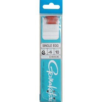 GAMAKATSU Gamakatsu Single Egg Hooks Barb on Shank Snell Red 10/Pkg